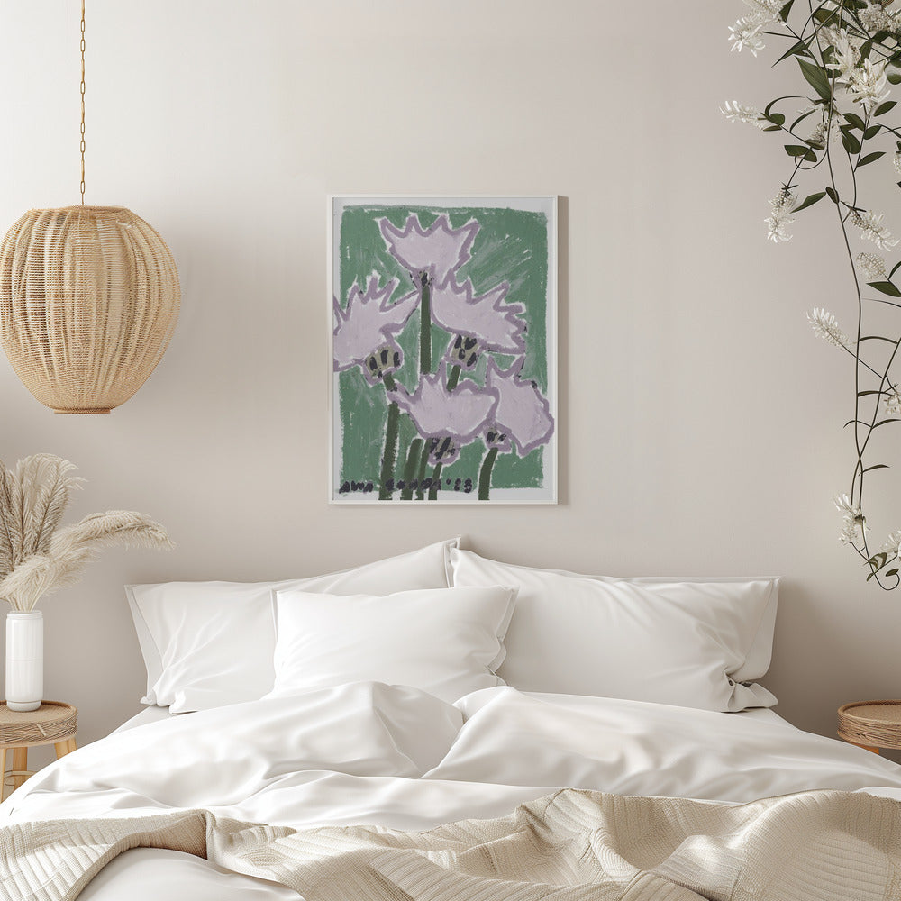 Thistle Pastel - Stretched Canvas, Poster or Fine Art Print I Heart Wall Art