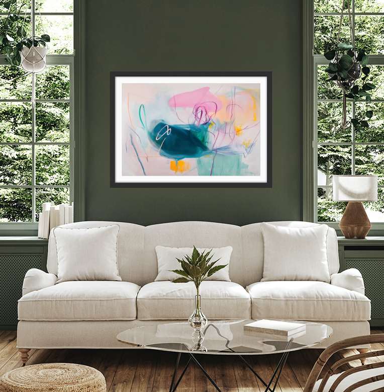 Those Days Never Mattered - Colourful Abstract Art Print - I Heart Wall Art - Poster Print, Canvas Print or Framed Art Print
