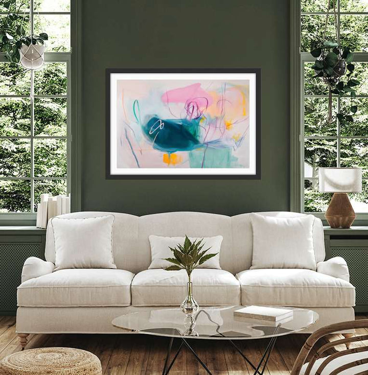 Those Days Never Mattered - Colourful Abstract Art Print - I Heart Wall Art - Poster Print, Canvas Print or Framed Art Print
