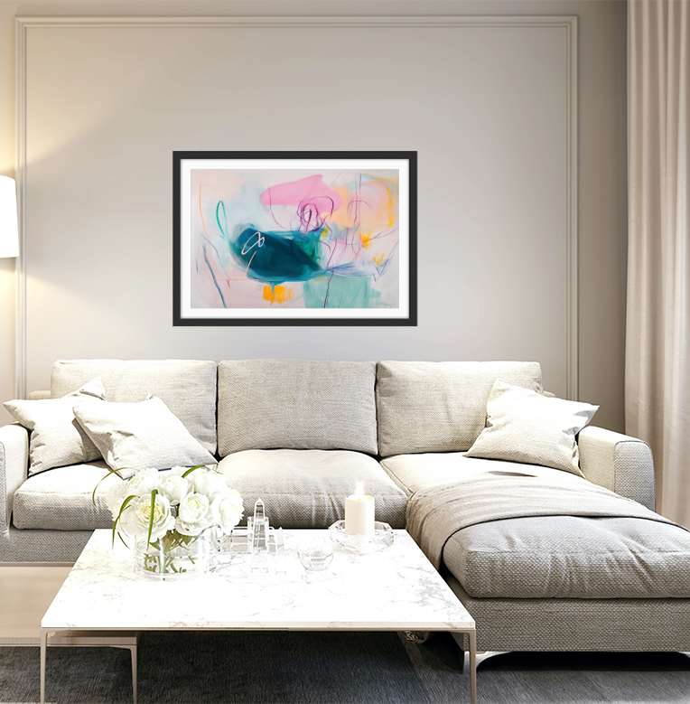 Those Days Never Mattered - Colourful Abstract Art Print - I Heart Wall Art - Poster Print, Canvas Print or Framed Art Print
