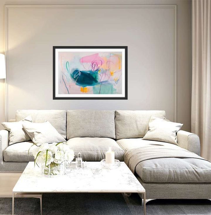 Those Days Never Mattered - Colourful Abstract Art Print - I Heart Wall Art - Poster Print, Canvas Print or Framed Art Print