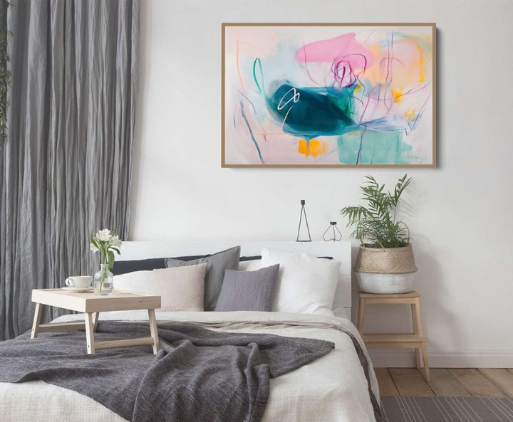 Those Days Never Mattered - Colourful Abstract Art Print - I Heart Wall Art - Poster Print, Canvas Print or Framed Art Print