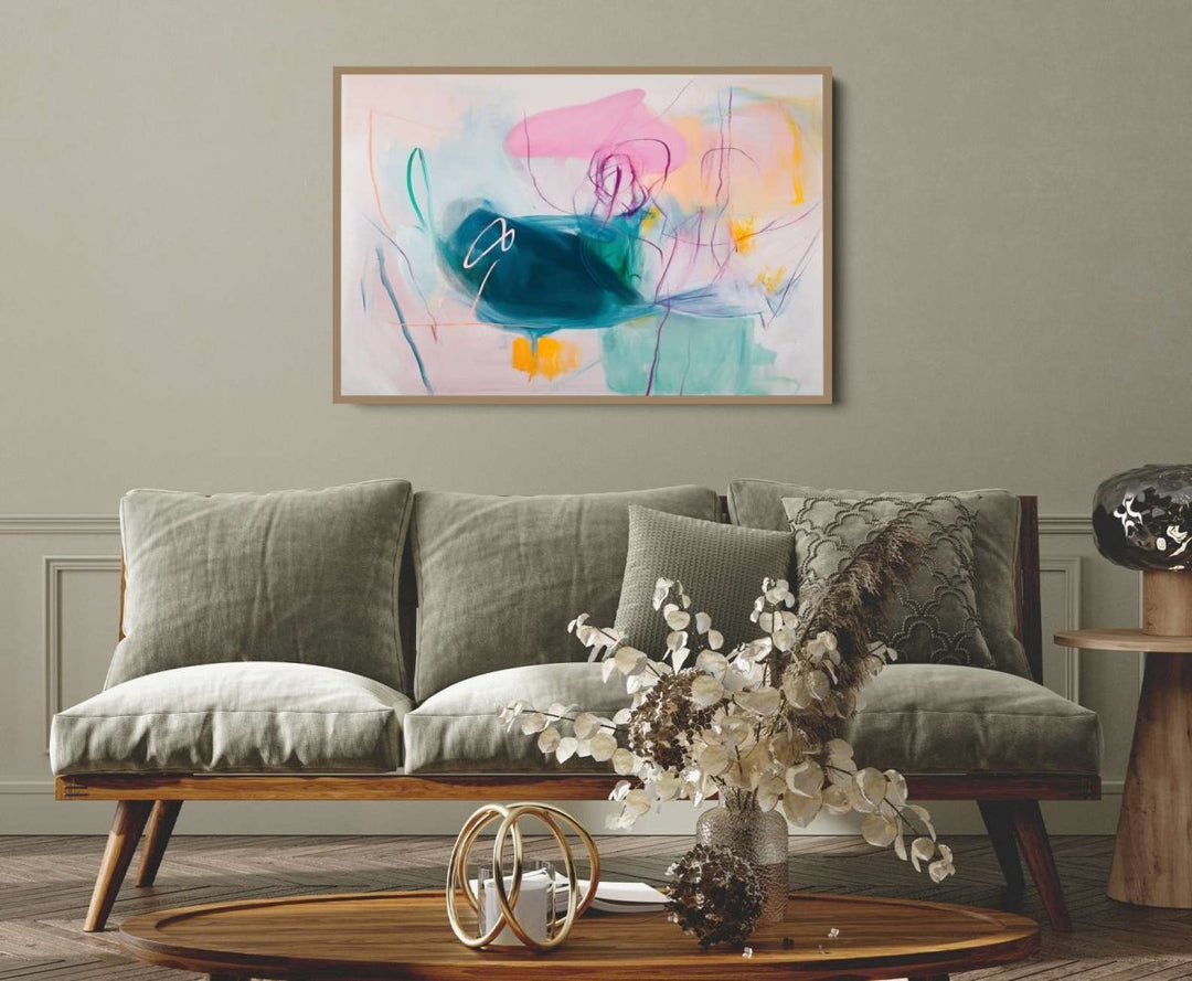Those Days Never Mattered - Colourful Abstract Art Print - I Heart Wall Art - Poster Print, Canvas Print or Framed Art Print