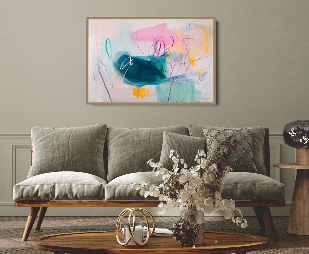 Those Days Never Mattered - Colourful Abstract Art Print - I Heart Wall Art - Poster Print, Canvas Print or Framed Art Print