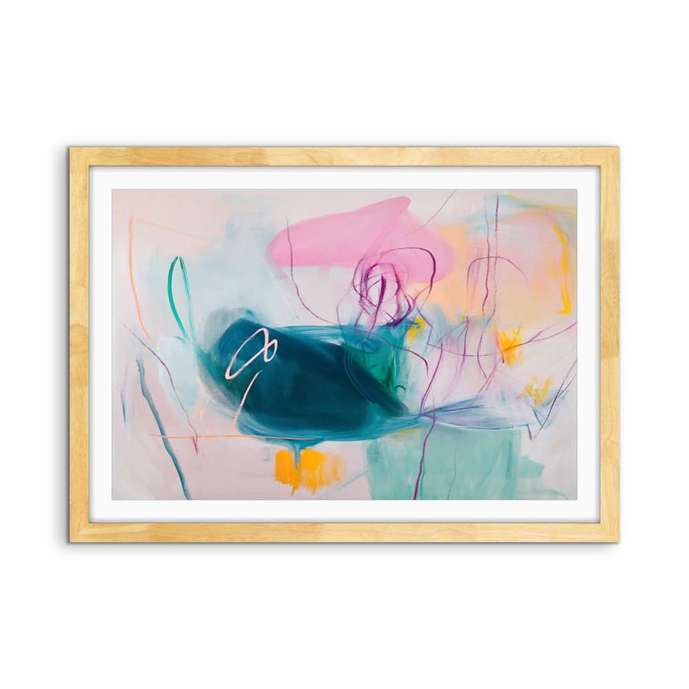 Those Days Never Mattered - Colourful Abstract Art Print - I Heart Wall Art - Poster Print, Canvas Print or Framed Art Print