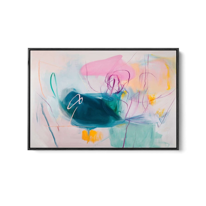 Those Days Never Mattered - Colourful Abstract Art Print - I Heart Wall Art - Poster Print, Canvas Print or Framed Art Print