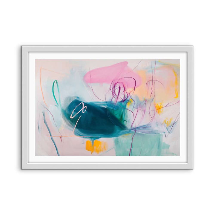 Those Days Never Mattered - Colourful Abstract Art Print - I Heart Wall Art - Poster Print, Canvas Print or Framed Art Print