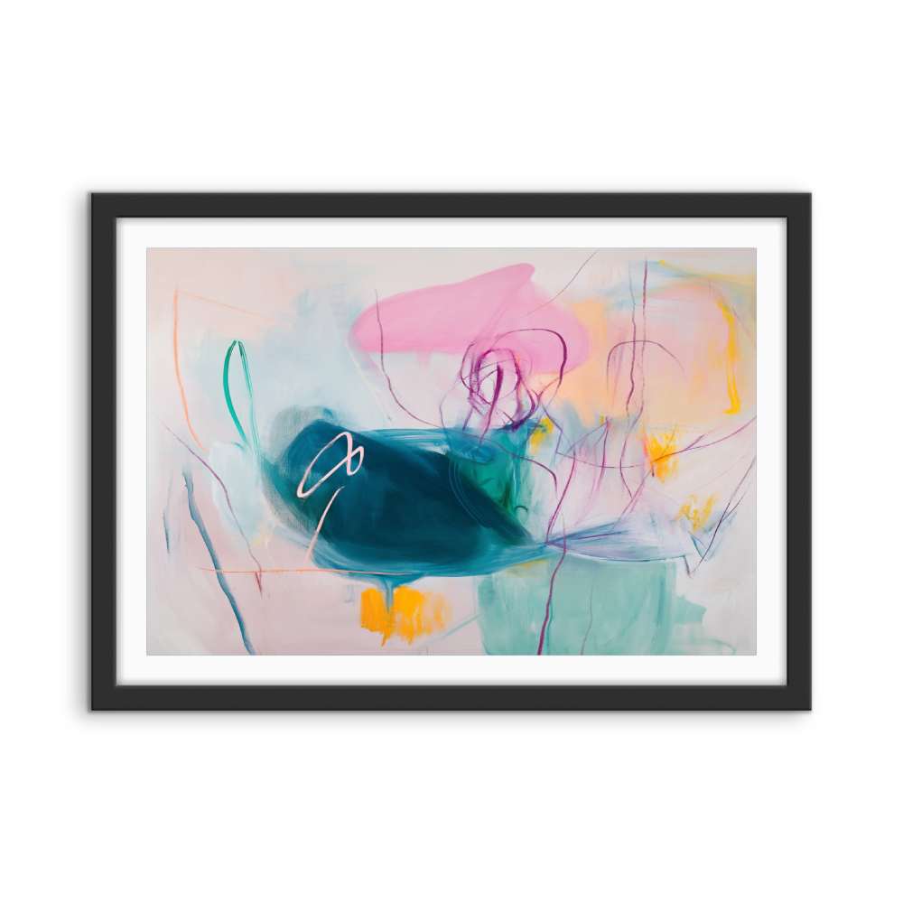 Those Days Never Mattered - Colourful Abstract Art Print - I Heart Wall Art - Poster Print, Canvas Print or Framed Art Print