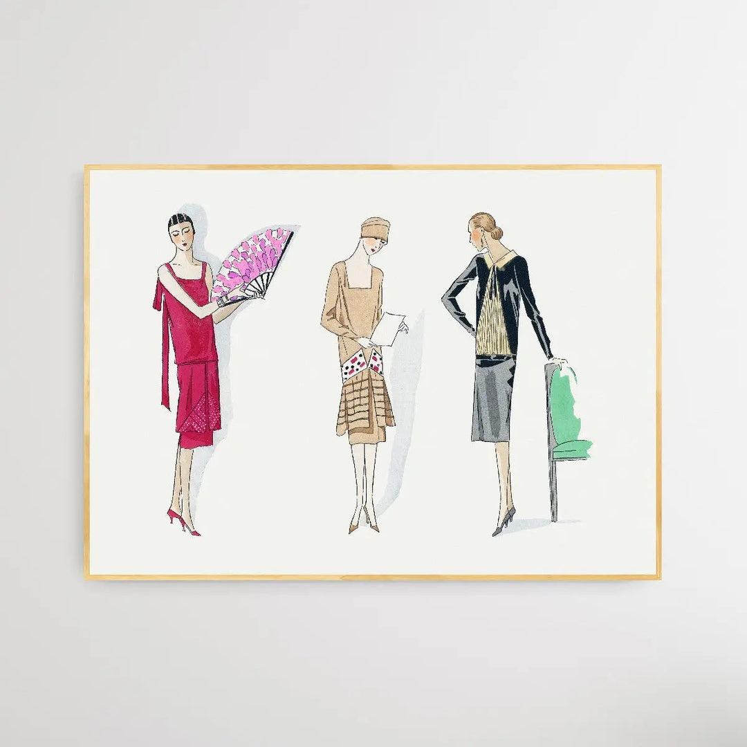 Three dresses (1926) by Bernard, Anna and Martial et Armand - I Heart Wall Art