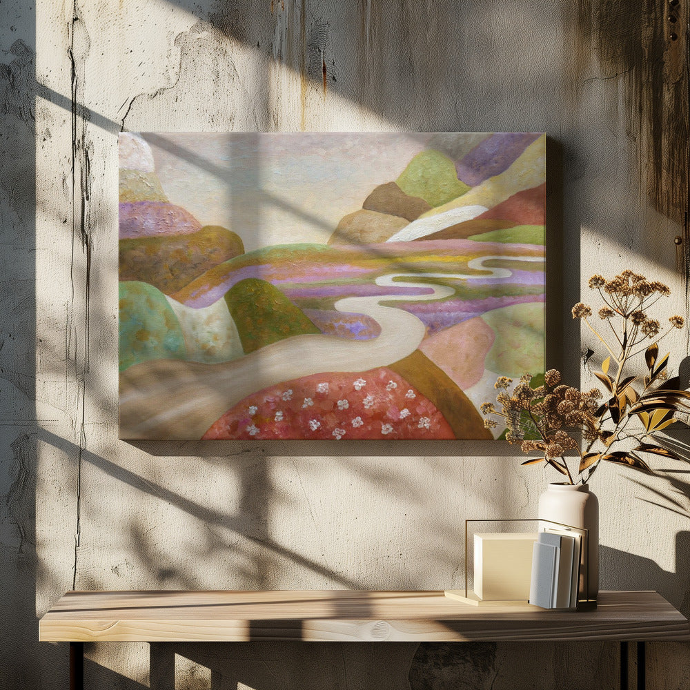 Through the Lull Fields - Stretched Canvas, Poster or Fine Art Print I Heart Wall Art