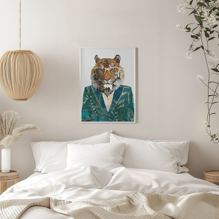 Tiger Jugnle Jacket 3 - Stretched Canvas, Poster or Fine Art Print - I Heart Wall Art - Poster Print, Canvas Print or Framed Art Print