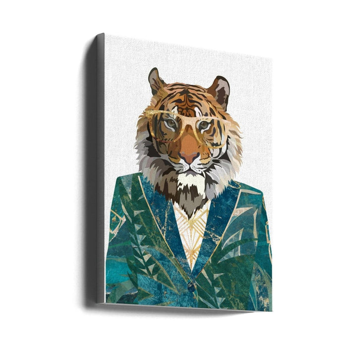 Tiger Jugnle Jacket 3 - Stretched Canvas, Poster or Fine Art Print - I Heart Wall Art - Poster Print, Canvas Print or Framed Art Print