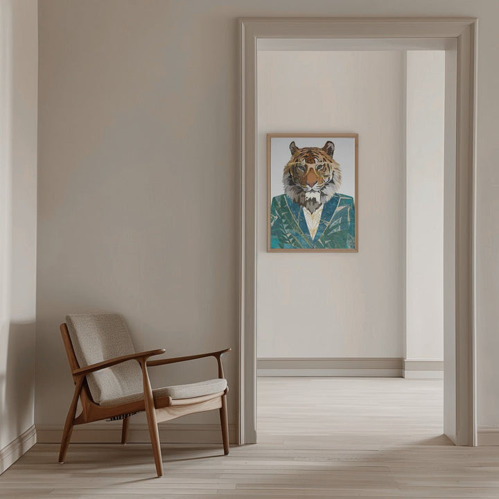 Tiger Jugnle Jacket 3 - Stretched Canvas, Poster or Fine Art Print - I Heart Wall Art - Poster Print, Canvas Print or Framed Art Print