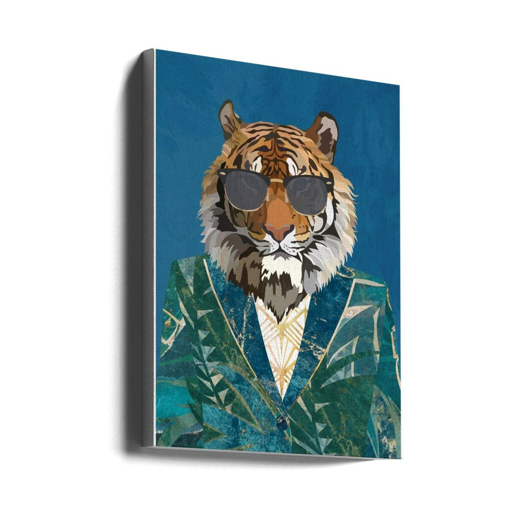 Tiger Jungle Jacket 1 - Stretched Canvas, Poster or Fine Art Print - I Heart Wall Art - Poster Print, Canvas Print or Framed Art Print