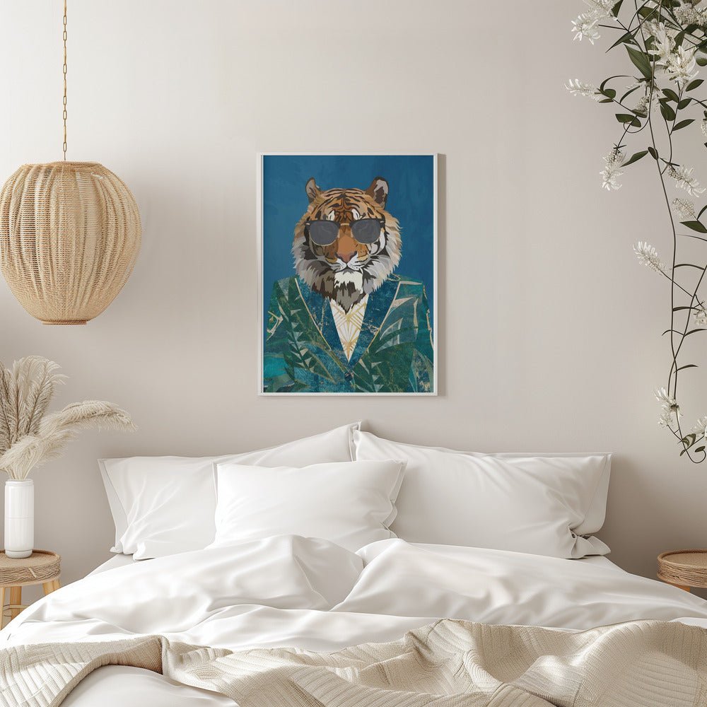 Tiger Jungle Jacket 1 - Stretched Canvas, Poster or Fine Art Print - I Heart Wall Art - Poster Print, Canvas Print or Framed Art Print