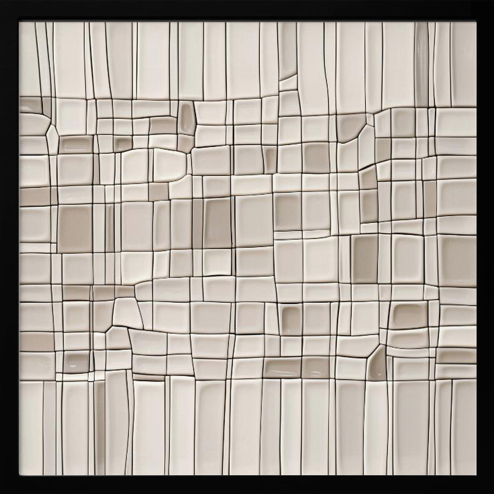 Tiles nº1 - Square Stretched Canvas, Poster or Fine Art Print I Heart Wall Art