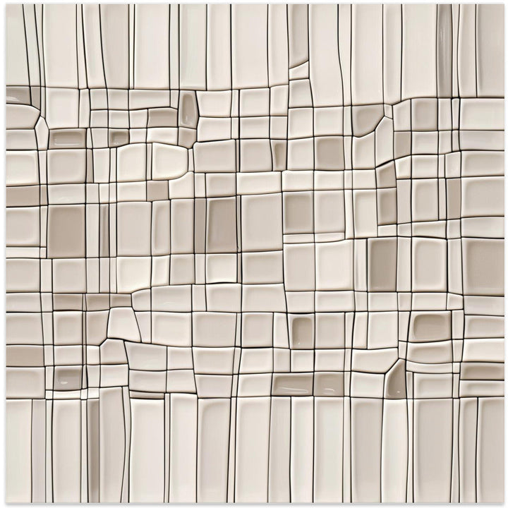 Tiles nº1 - Square Stretched Canvas, Poster or Fine Art Print I Heart Wall Art