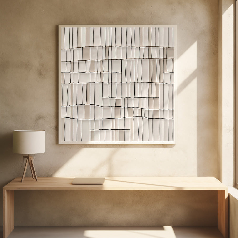 Tiles nº2 - Square Stretched Canvas, Poster or Fine Art Print I Heart Wall Art