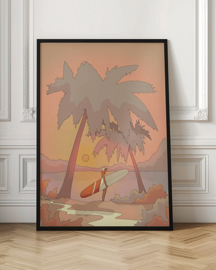 To the Beach - Stretched Canvas, Poster or Fine Art Print I Heart Wall Art