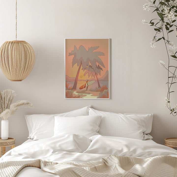 To the Beach - Stretched Canvas, Poster or Fine Art Print I Heart Wall Art
