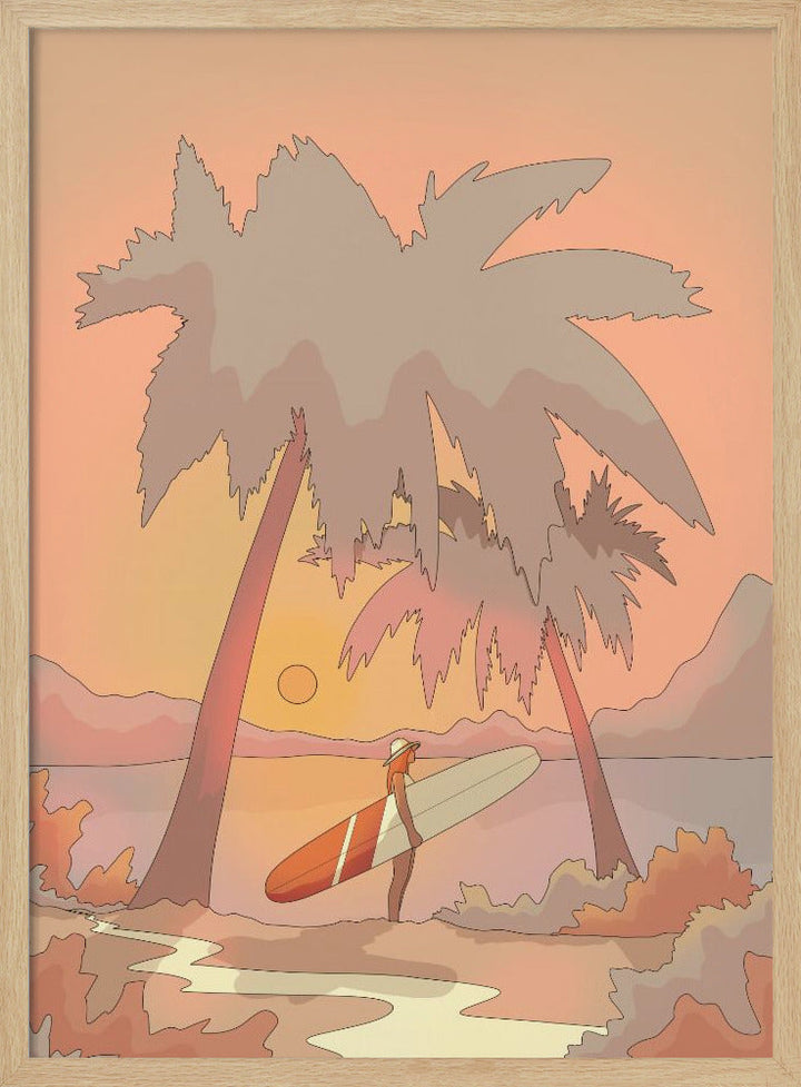 To the Beach - Stretched Canvas, Poster or Fine Art Print I Heart Wall Art