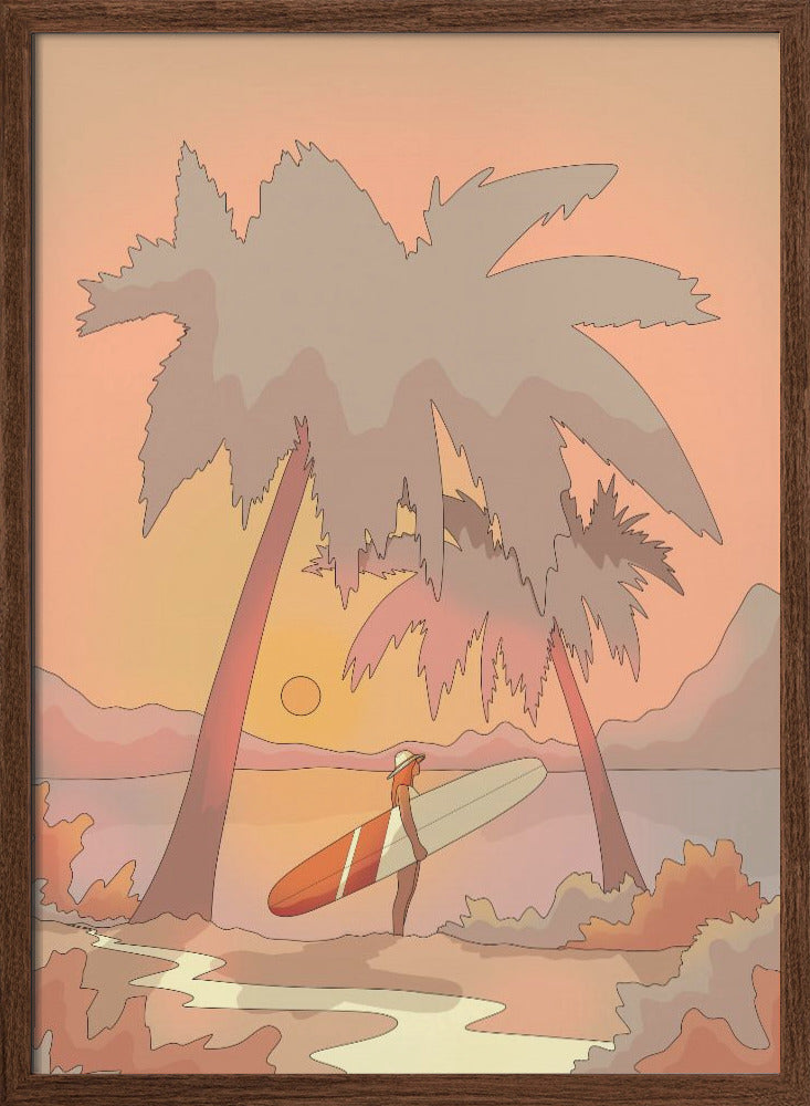 To the Beach - Stretched Canvas, Poster or Fine Art Print I Heart Wall Art