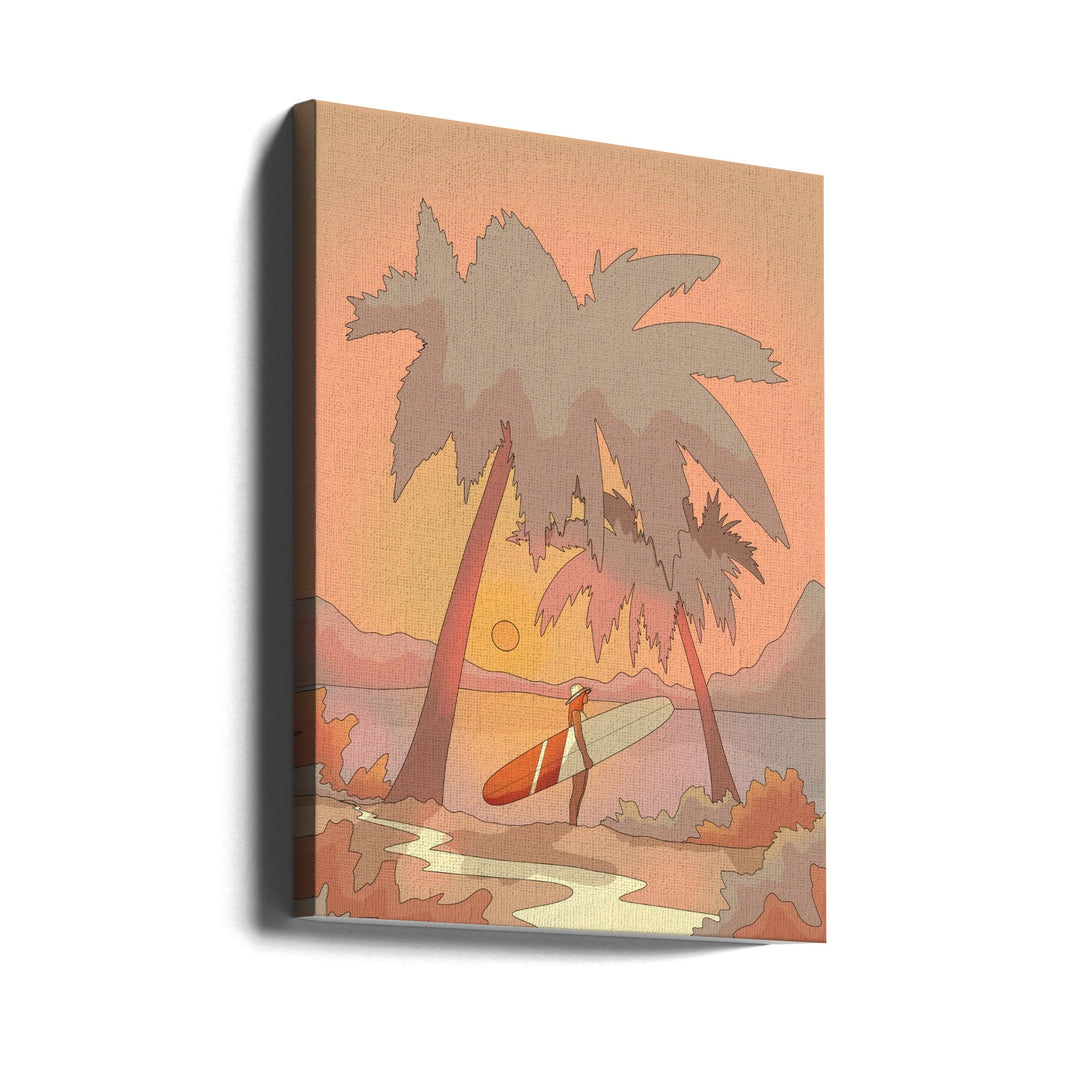 To the Beach - Stretched Canvas, Poster or Fine Art Print I Heart Wall Art