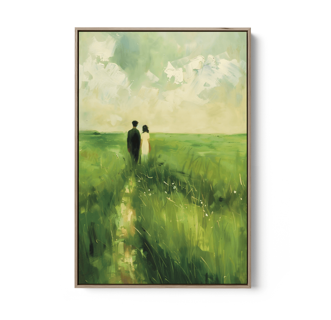 Together At Last - Countryside Love, Stretched Canvas or Wall Art Print - I Heart Wall Art - Poster Print, Canvas Print or Framed Art Print