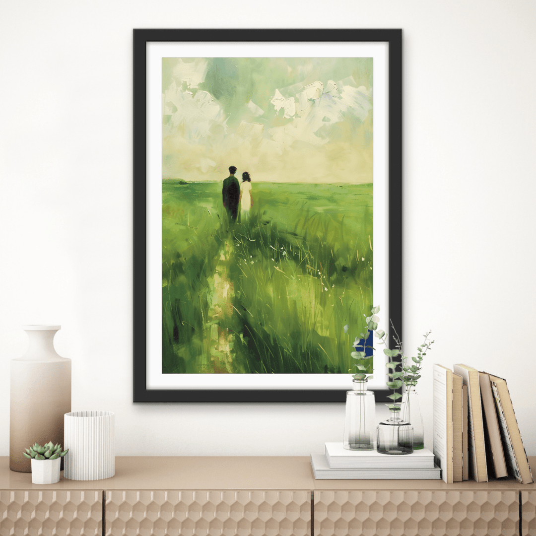 Together At Last - Countryside Love, Stretched Canvas or Wall Art Print - I Heart Wall Art - Poster Print, Canvas Print or Framed Art Print