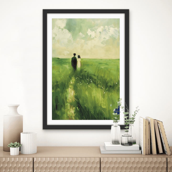 Together At Last - Countryside Love, Stretched Canvas or Wall Art Print - I Heart Wall Art - Poster Print, Canvas Print or Framed Art Print