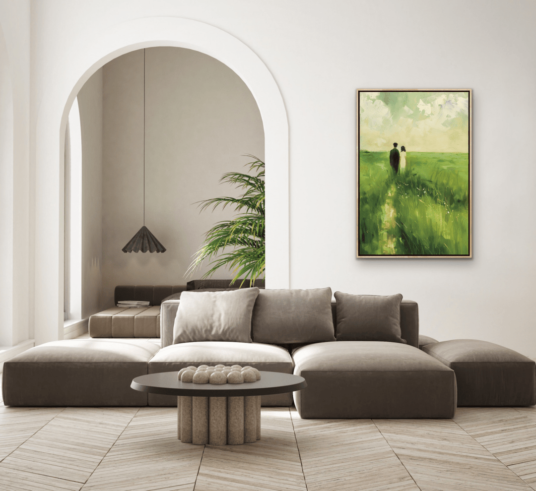 Together At Last - Countryside Love, Stretched Canvas or Wall Art Print - I Heart Wall Art - Poster Print, Canvas Print or Framed Art Print