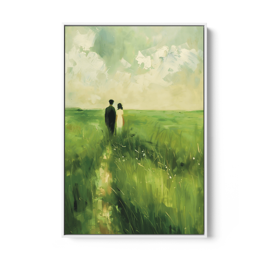 Together At Last - Countryside Love, Stretched Canvas or Wall Art Print - I Heart Wall Art - Poster Print, Canvas Print or Framed Art Print