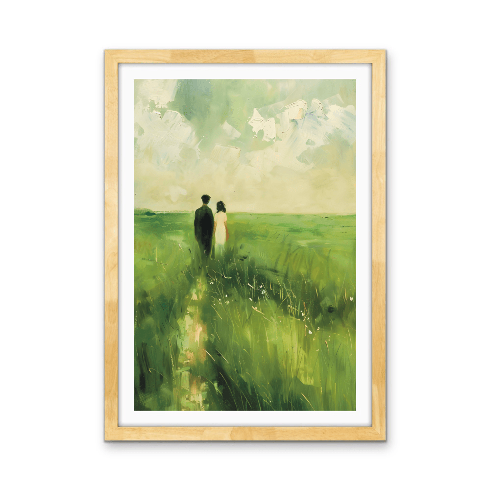 Together At Last - Countryside Love, Stretched Canvas or Wall Art Print - I Heart Wall Art - Poster Print, Canvas Print or Framed Art Print