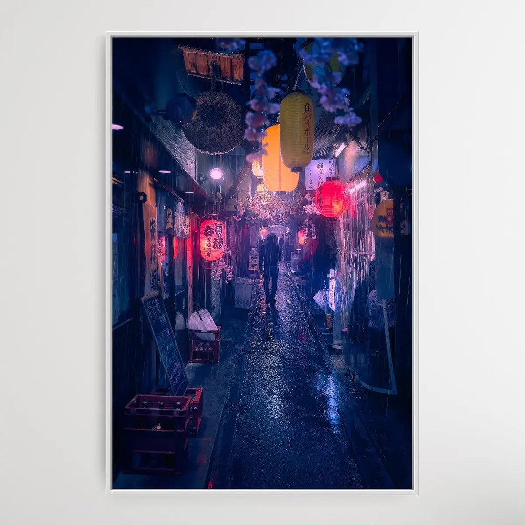 Tokyo Blue Rain by Javier De La I Heart Wall Art Australia 