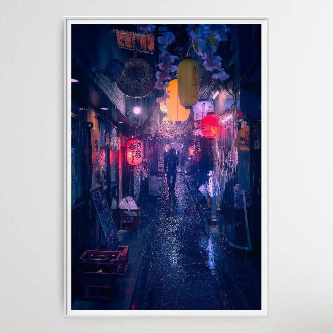 Tokyo Blue Rain by Javier De La I Heart Wall Art Australia 