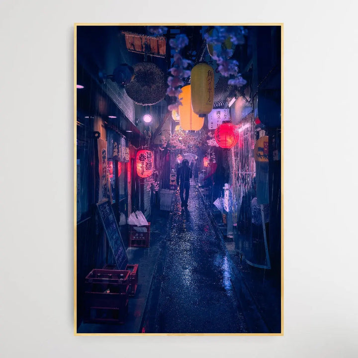 Tokyo Blue Rain by Javier De La I Heart Wall Art Australia 