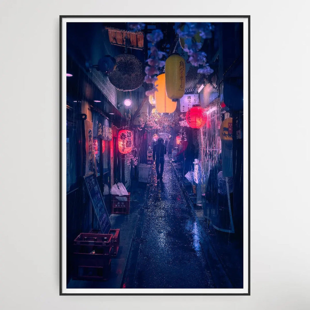 Tokyo Blue Rain by Javier De La I Heart Wall Art Australia 