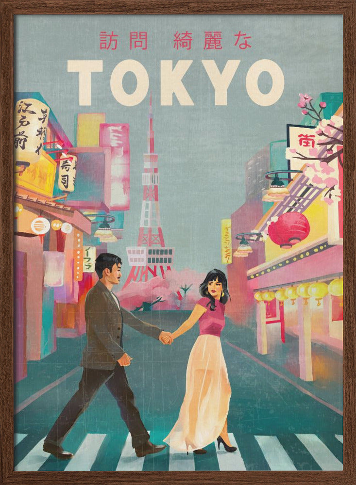 Tokyo Japan Travel Art - Stretched Canvas, Poster or Fine Art Print I Heart Wall Art