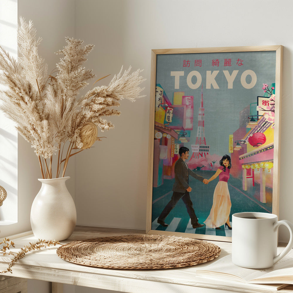 Tokyo Japan Travel Art - Stretched Canvas, Poster or Fine Art Print I Heart Wall Art
