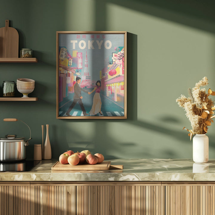 Tokyo Japan Travel Art - Stretched Canvas, Poster or Fine Art Print I Heart Wall Art
