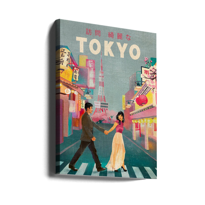 Tokyo Japan Travel Art - Stretched Canvas, Poster or Fine Art Print I Heart Wall Art