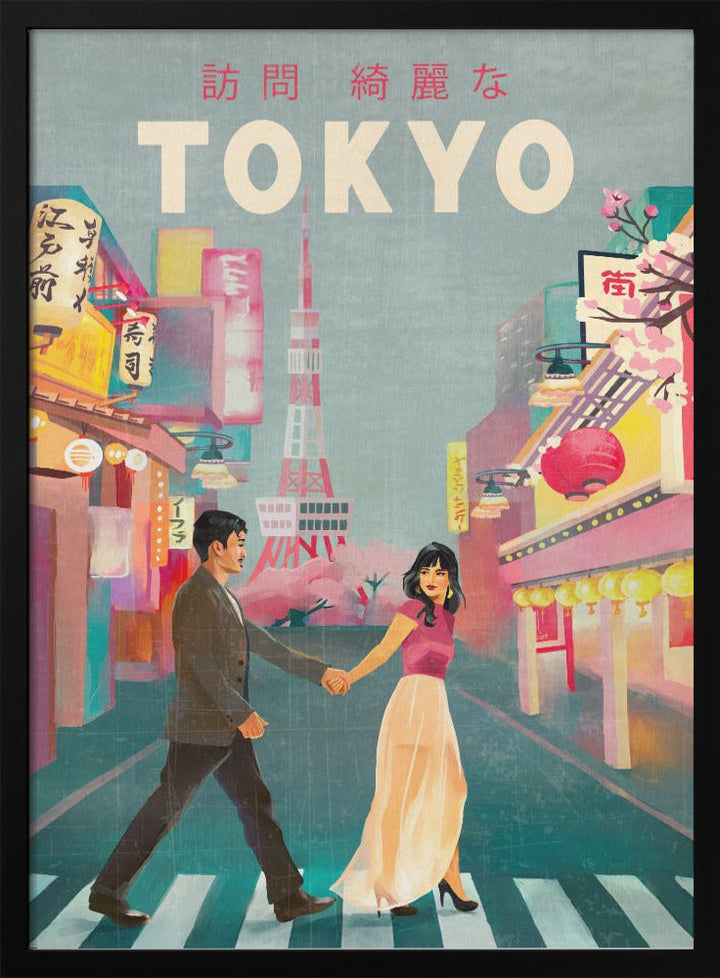 Tokyo Japan Travel Art - Stretched Canvas, Poster or Fine Art Print I Heart Wall Art