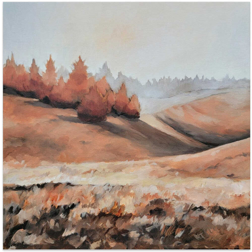 Tonal Fall - Square Stretched Canvas, Poster or Fine Art Print - I Heart Wall Art - Poster Print, Canvas Print or Framed Art Print