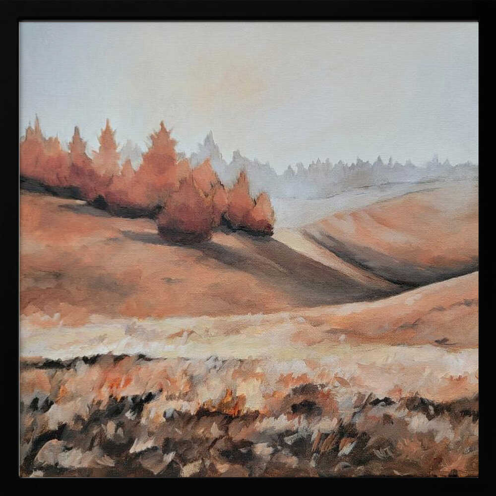 Tonal Fall - Square Stretched Canvas, Poster or Fine Art Print - I Heart Wall Art - Poster Print, Canvas Print or Framed Art Print