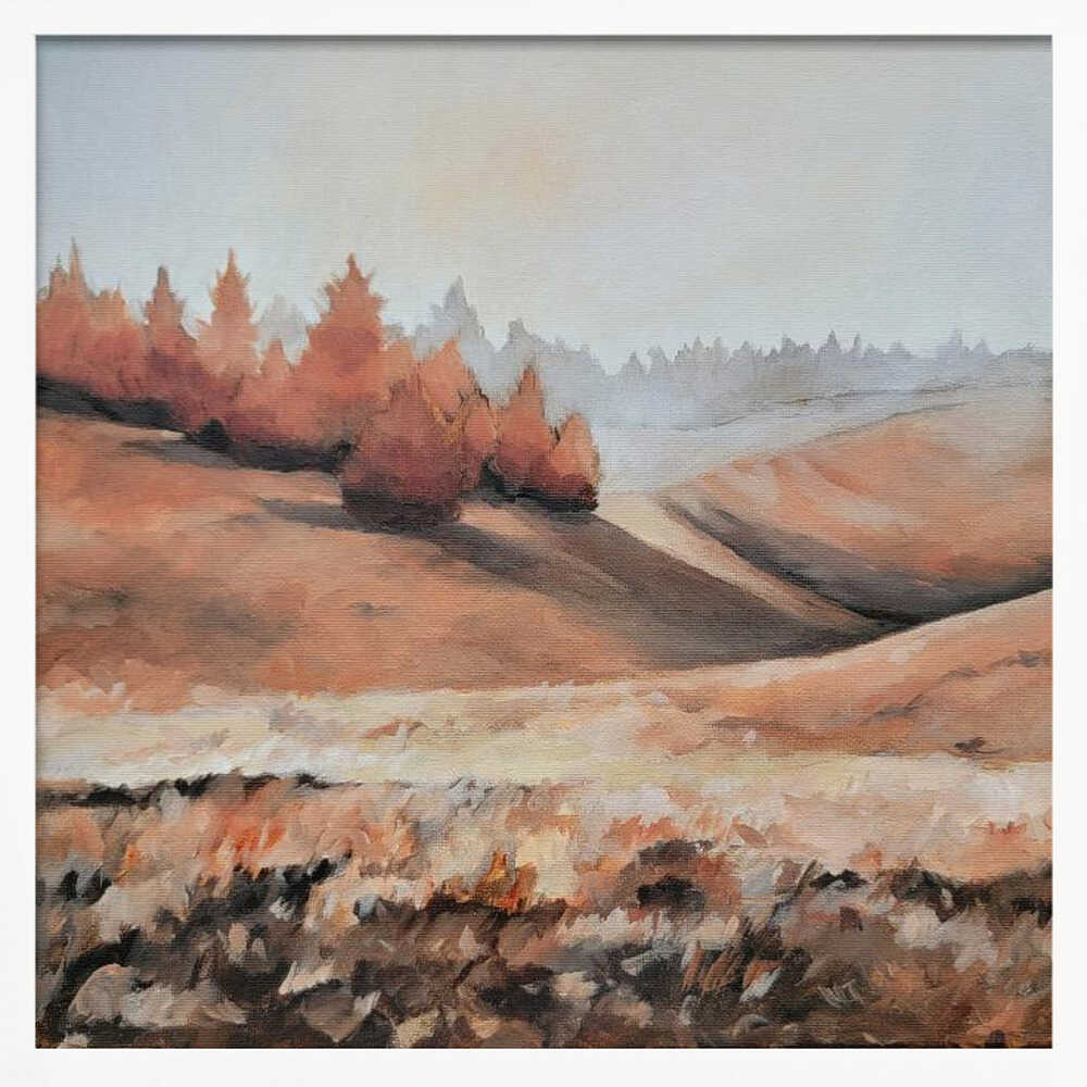 Tonal Fall - Square Stretched Canvas, Poster or Fine Art Print - I Heart Wall Art - Poster Print, Canvas Print or Framed Art Print