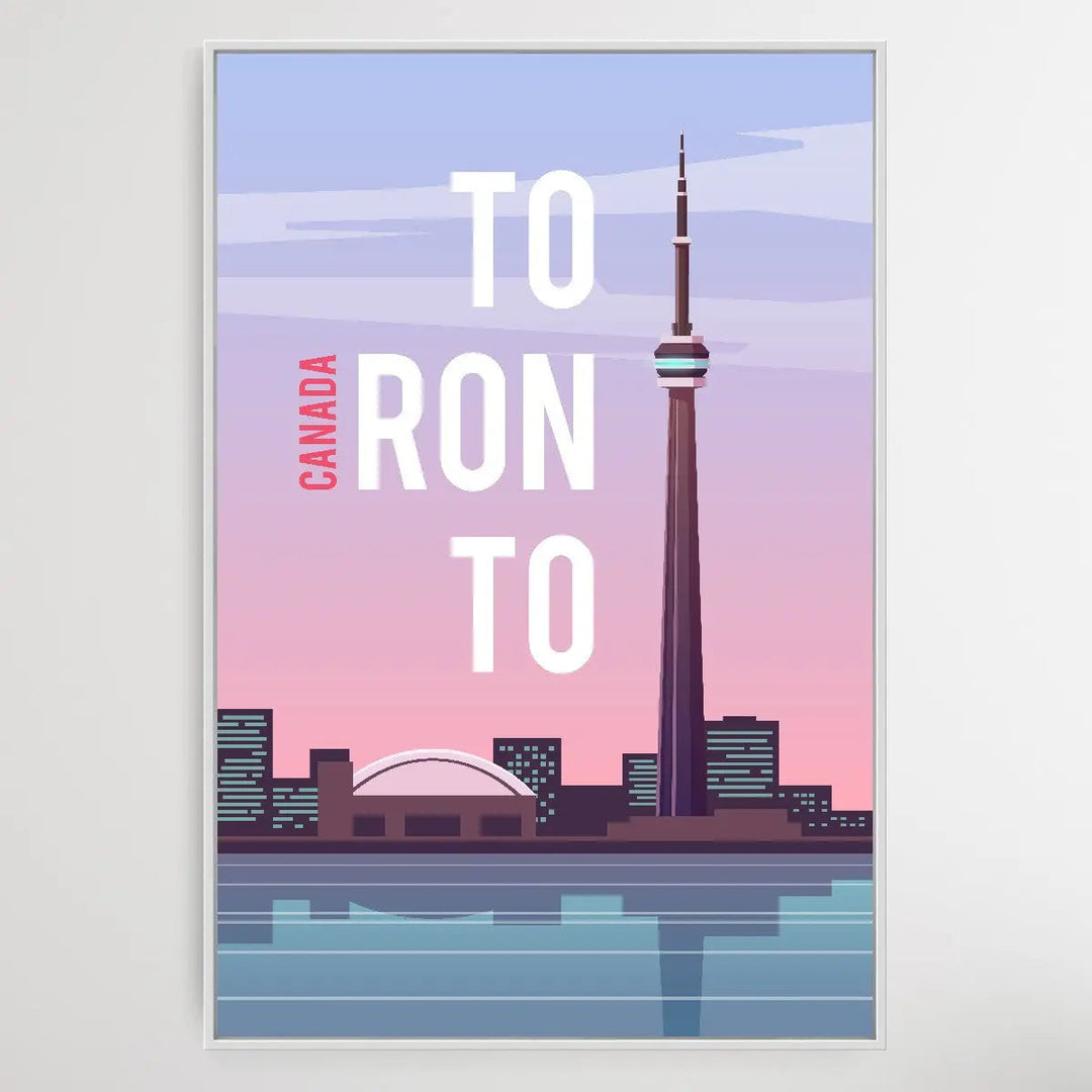 Toronto - Vintage Style Travel Print - I Heart Wall Art