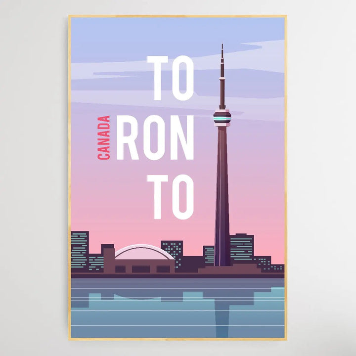 Toronto - Vintage Style Travel Print - I Heart Wall Art