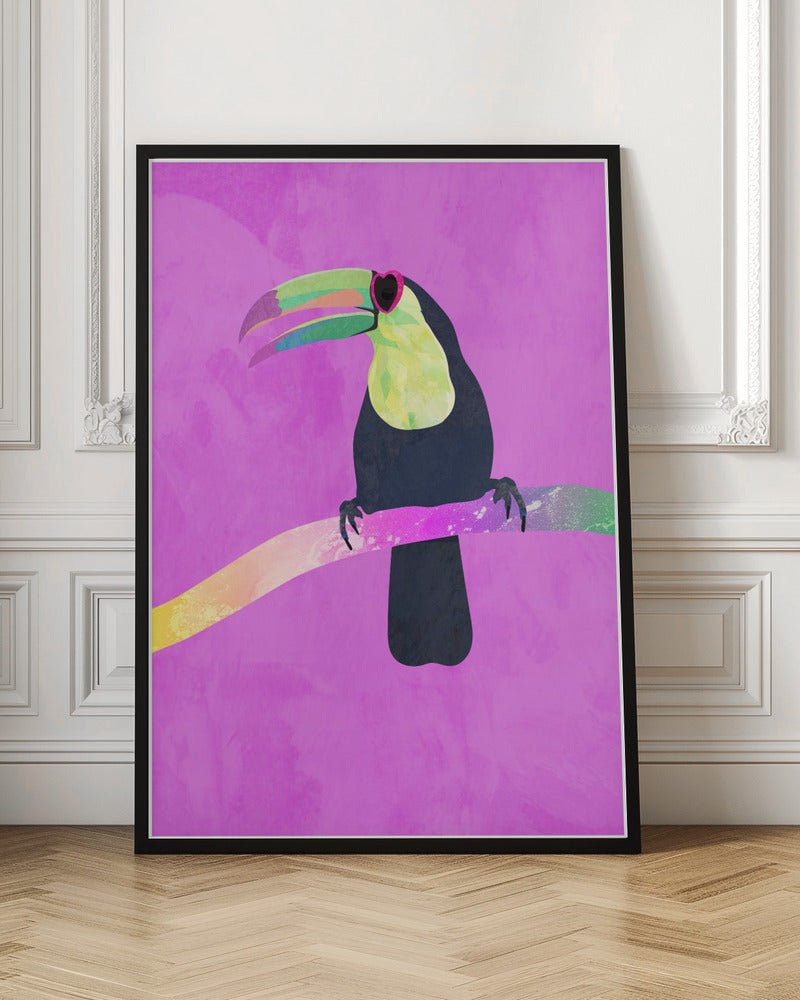 Toucan pink - Stretched Canvas, Poster or Fine Art Print - I Heart Wall Art - Poster Print, Canvas Print or Framed Art Print