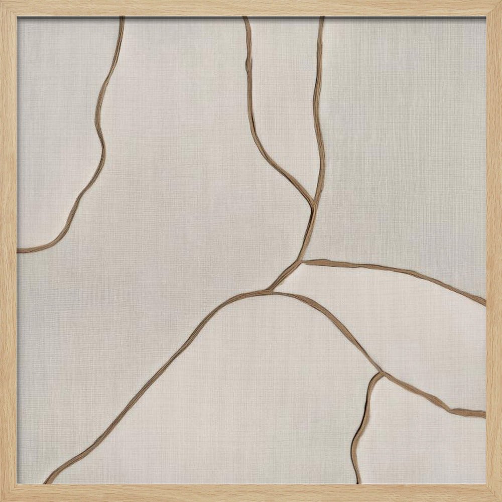 Trace I - Square Stretched Canvas, Poster or Fine Art Print - I Heart Wall Art - Poster Print, Canvas Print or Framed Art Print