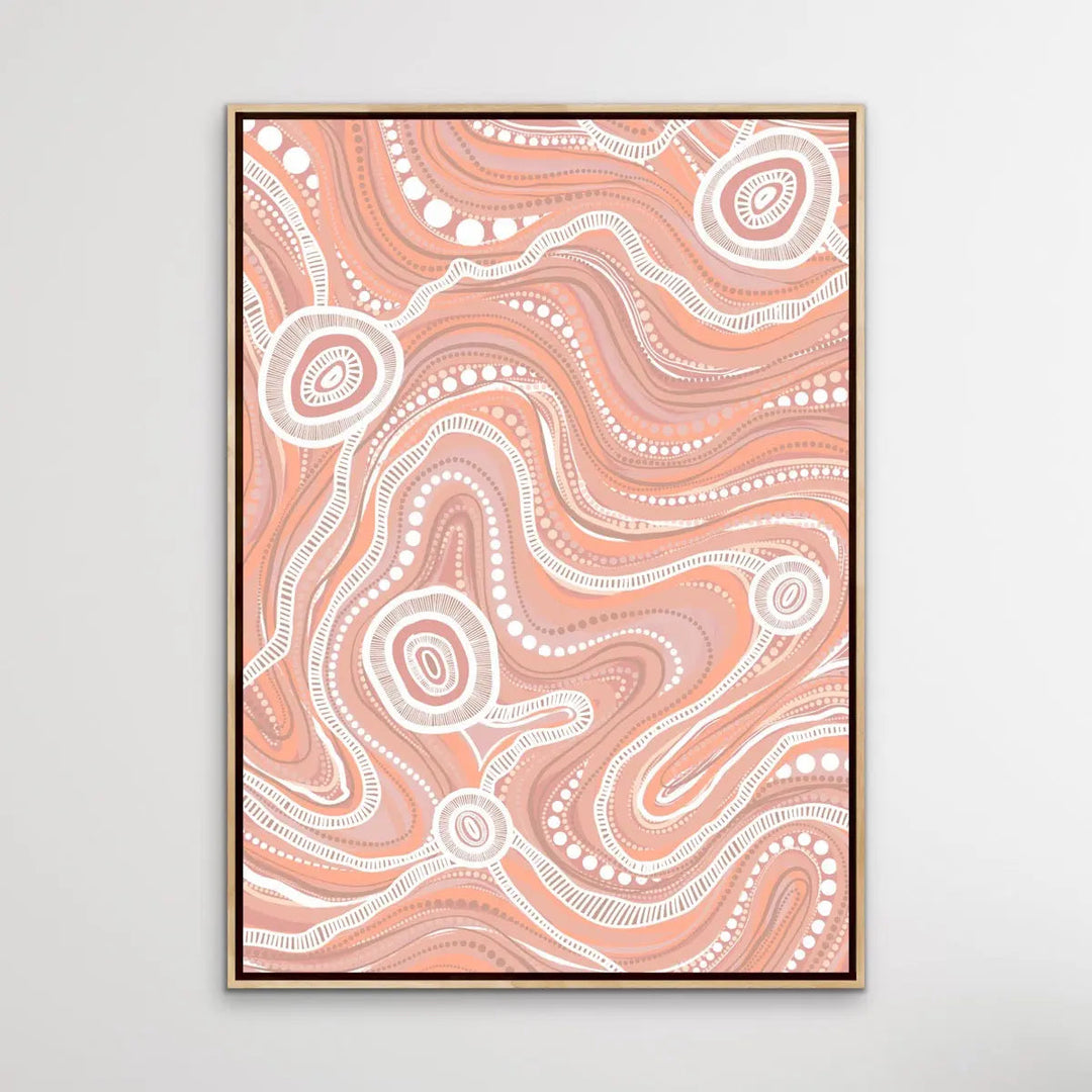 Trading Route On Country - Original -  Aboriginal Art Print By Leah Cummins I Heart Wall Art Australia 